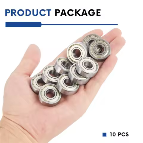10Pcs Bearing 6000ZZ ABEC-5 10x26x8 mm High Speed Low Noise Deep Groove 6000 ZZ 2z Ball Bearings for