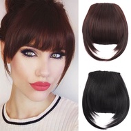 Bangs Hair Extension Clip-In Bangs Hairpiece Synthetic Hair  Blunt Bangs Fake Bangs for Women