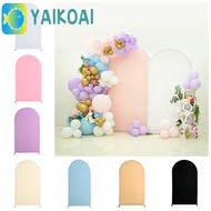 GLENES Double Sided Arch Backdrop Cover, Solid Color Doubleside Arch Backdrop Stand Cover, Arch Elas