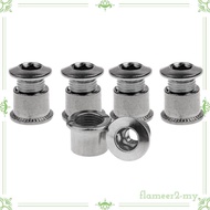 [FlameerdbMY] 5 Pairs Titanium Crankset Chainring Bolts Crank Nuts Road Bike 7mm -A