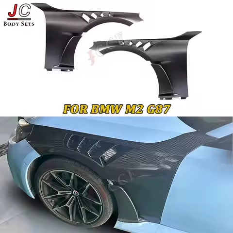 For BMW M2 G87 2021+ Carbon Fiber Fender Bumper Retrofit the Carbon fiber replacement Openings leaf 