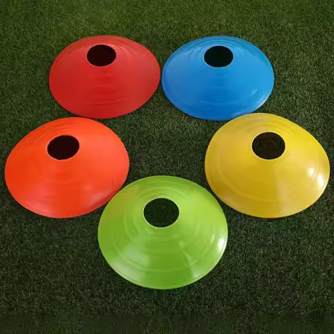 Colorful Football Training Equipment Durable Plastic Stand Agility Disc Cone Thickened Football Game