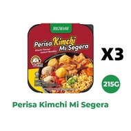 MGWOW Instant Noodles 215g Tom Yum / Asam Laksa / Kimchi MGWOW自热面215g 冬阴功味/亚参叻沙味/泡菜味 即食速食方便面 自热火锅速食懒