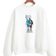 LSH Basic Crewneck Sweater X Kaws Supr3m3 Premium Cotton Fleece Material Size M-XXL For Men & Women