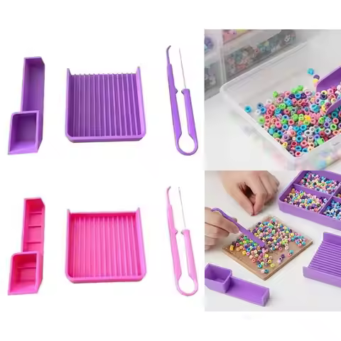 1/3PCS DIY Handmade Fuse Beads Kit 5mm Plastic Beads Fuse Bead Single Needle Tweezer Beads Sorting T