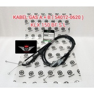 KAWASAKI GAS CABLE a+B ONLY ( 54012-0620) KLX 150 BF SL CABLE THROTTLE CLOSE - OPEN HIGH QUALITY