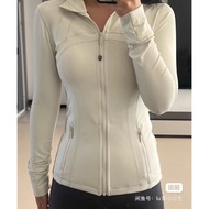 Full Length Lululemon Define Sports Top Women's Yoga Jacket, Running Fitness Jacket, Slim and Skinny