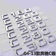 New Mercedes-Benz C-Class Car Logo C200L C260L C300L C63AMG 4MATIC Modified Rear Tail Logo Word Logo
