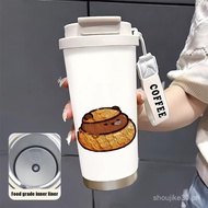 portable water cup dual drink cold and cute office insulated cup student water cup compact direct dr