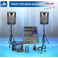 JETE-25 PAKET SPEAKER KARAOKE JK COUSTIC SPEAKER 15INC