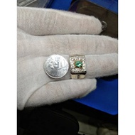 Cincin perak 960 Zamrud Colombia