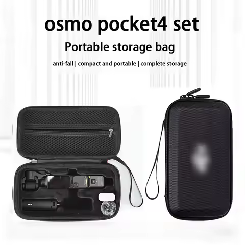 For DJI Pocket 4 Case,Hard Storage PU Bag Compatible for DJI Pocket 4 Creator Combo Camera Accessori