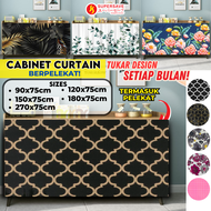 SUPERSAVE Cabinet Curtain Tirai Kabinet Dapur Kitchen Curtain Langsir Dapur Kabinet Curtain Langsir 