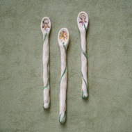 陶瓷 蘭花茶匙 Ceramic Orchid Teaspoon
