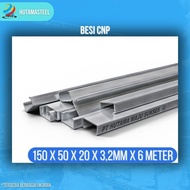 Besi CNP SNI 150x50x20x3,2mm-6M (Sertifikat)