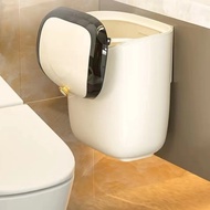 MY9L Wall Mounted Dustbin with Cover Bin Trash Dustbin Tong Sampah Dapur Side Dustbin Hanging Dustbi