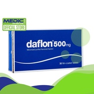 Daflon 500Mg 30 Film-Coated Tablets - By Medic Drugstore