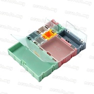 Nevʚ ɞ Portable Storage Box 9 Values Storage Holder SMT IC Storage Box SMD Container