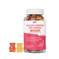 Calcium gummies 1200mg unique formula containing folic acid B6、B12、D3、 Magnesium and zinc suitable f