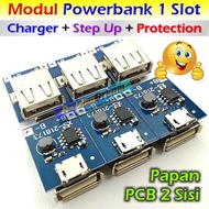 Modul Powerbank 1 Slot Multi Charger + Step Up + Protection 5v 1A Cas