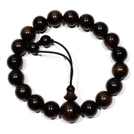 Gelang kayu gaharu hitam gaharu merauke asli original 12 mm