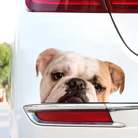 DK153# 17x10.5cm English Bulldog Car Sticker Car Stickers Waterproof Vinyl Decal For Truck Motorcycl