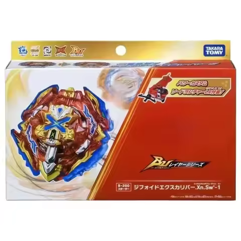 Takara Tomy Bey DB BU B-200 Starter Xiphoid Xcalibur Xanthus Sword'-1 BLADE CARD GAME