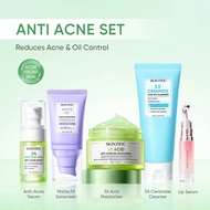 SKINTIFIC ALL DAY SKINCARE 5PCS Hot-Lip Serum+Serum+Moisturizer+Sunscreen Glowing Set/Acne Set/Repai