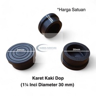 1 1 1/ 4 inch Striped Rubber Feet 30mm Diameter Round Iron Pipe Shelf Table and Chair Base/