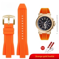 Suitable for Michael Kors Watch Band Mens Raised Mouth Mk8184 8296 8445 9020 Mk Silicone Strap