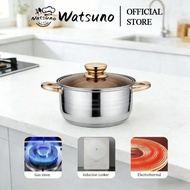 Watsuno 20CMstainless steel soup pot/cooking pot/kitchencookware set Suitable for induction cookers