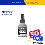 Brother BTD60BK ตลับหมึก สีดำ (Dye Ink) สำหรับเครื่องอิงค์เจ็ท #หมึกสี  #หมึกปริ้นเตอร์  #หมึกเครื่อ