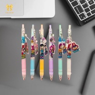 [Chuffed-t] 1/6/12Pcs KPop Demon Hunters Gel Pen Student Writinng Draw 0.5mm Pen Cartoon Acrylic Pen