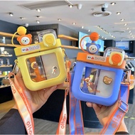 Dual Double Cute Kids Adult Water Bottle 580ml 800ml