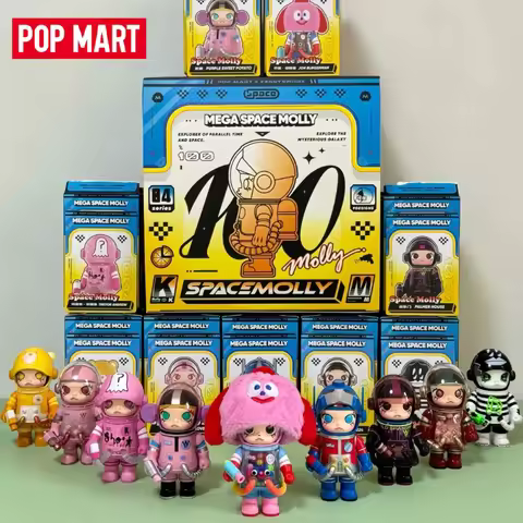 Genuine in Stock POPMART MEGA SPACE MOLLY 100% Anniversary Series 4 Ornament Gift