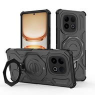 Casing For iQOO Neo 10 5G 2025 Phone Case Shockproof Rotatable Metal Magnetic Ring Holder Cover For 