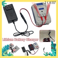 YOHII Dual-head Charger, 18/21V/24V Lithium Universal Lithium Battery Charger, Overload Protection P