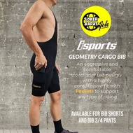 [LKC05] iSports Geometry Cargo Bib (With 2 Side Pockets)