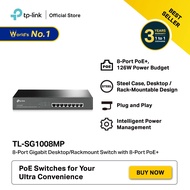 TP-Link TL-SG1008MP - 8-Port Gigabit Desktop/Rackmount Switch with 8-Port PoE+