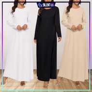 READY STOCK Inner Jubah Abaya / Long Inner / Kaftan / Muslimah Long Inner Dress Super Soft & Cooling
