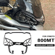 New 800MT Motorcycle Accessories Front LED Headlight Protector Grille Guard Black For CFMOTO 800MT 8