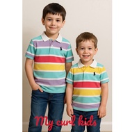 COTTON BAJU KOLAR BUDAK LELAKI 3y-8y, BAJU JALAN,BAJU BUDAK LELAKI, tshirt budak