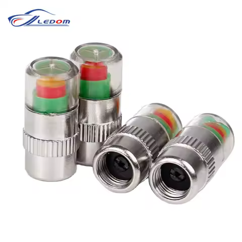 2.0/2.2/2.4 Bar 4pcs/Set 30/32/36 PSI Tire Pressure Monitor Pressure Gauge Cap Sensor Indicator Aler