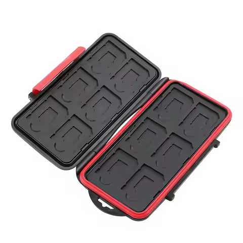 Memory Card Case Waterproof Supper Tough SD Card Holder Box For 12pcs SD/TF Card Case