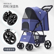 BelloPet Stroller Portable Foldable Trolley Dog Cat Separation Cage out Small and Medium Size Pet Cart SCTT