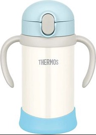 (代購) 日本 Thermos 嬰兒飲管水壺 0.35 L 藍白色