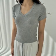 Aries TOP | Women's Knit Top Korean Top Women's Knit Shirt Short Sleeve Basic Short Sleeve