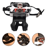 SPD Pedals for Bike with Toe Cages for Clip Pedals Indoor Exercise Cycling Platform Pedals 9/16 inch