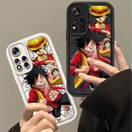 Casing For Smart phone Redmi Note 11 Pro 4G Redmi Note 11 Pro 5G Redmi Note 12 Pro 4G Redmi Note 11 Pro+ 5G Anti Drop protection Matte Retro Style Soft Phone Case With Luffy