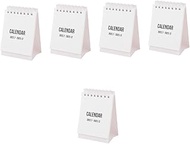 Ciieeo 5pcs 2023 Mini Desk Calendar Mini 2023 Calendar Convenient Month Calendar Cute Desk Decor Home Small Pocket Calendar Lovely Mini Calendar White Fresh Office Paper Lunar Calendar